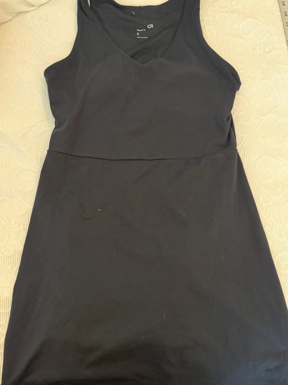 GAP Black Sleeveless V-Neck Midi Dress